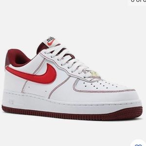 Nike red and white air forces perfect condition